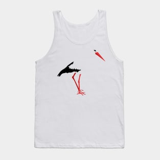 Digital stork drawing Tank Top